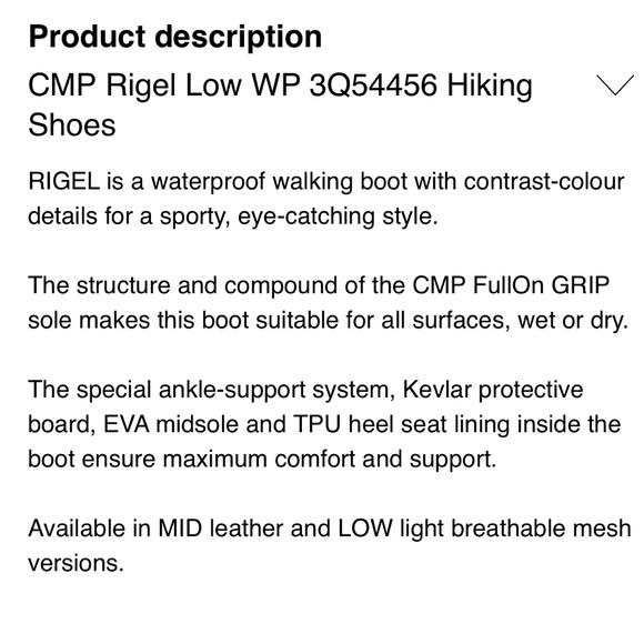 CMP Rigel Low Hiking Shoes - Picture 3 of 12